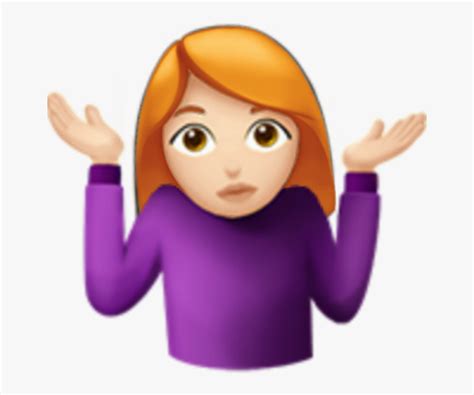 Emojis Sticker Girl With Her Hands Up Emoji Free Transparent