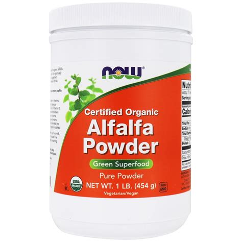 Now Foods Organic Alfalfa Powder 1 Lb