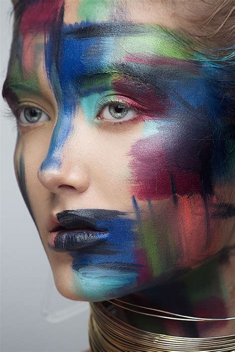Color Strokes On Behance Creative Makeup Photography Artistry Makeup