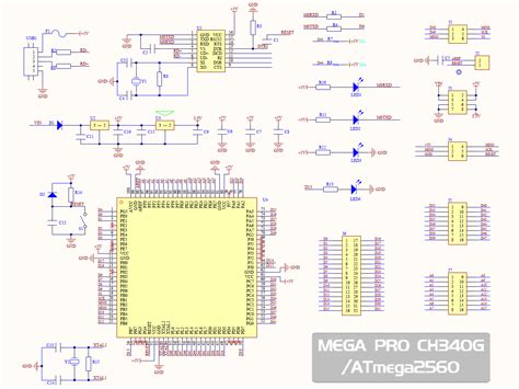 Arduino Mega 2560 Pro Mini Pinout Pcb Circuits Images
