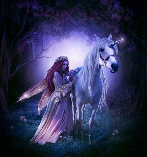Fairy And Unicorn Unicorn And Fairies Fantasy Art Unicorn Fantasy