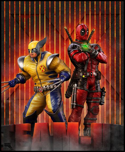 Deadpool And Wolverine Team Up By Marcmons007 On Deviantart