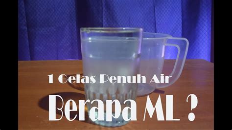 1 Liter Sama Dengan Berapa Gelas Air