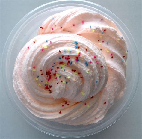 Ice Cream And Sprinkles Peach Cloudicee Slime 4oz Plus Free