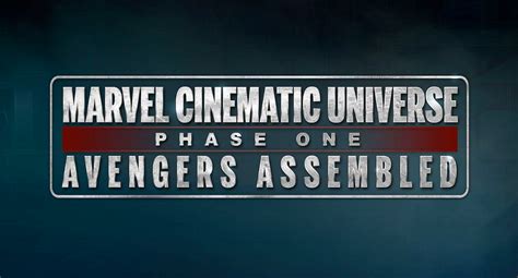 Marvel Cinematic Universe Blu Ray Phase 1