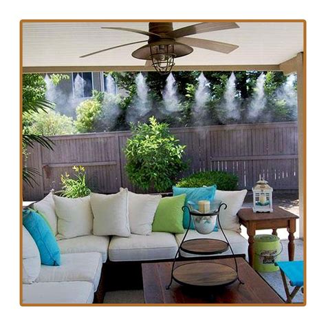 Outdoor Misting And Cooling System Patio Mister Patio Misting System Terrasse Jardins