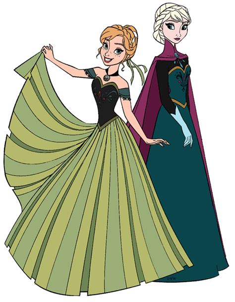 Anna And Elsa Clip Art From Frozen Disney Clip Art Galore 41724 The