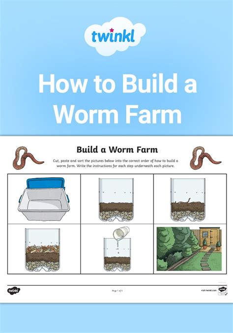 How To Build A Worm Farm Sequencing Activities Worm Farm Home