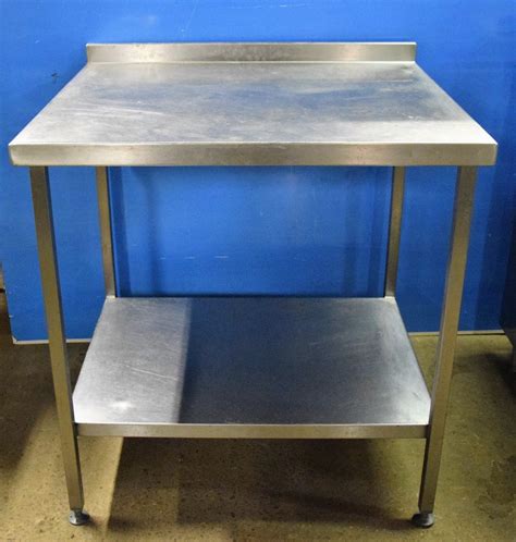 Stainlessdurableeasy to cleanuk stockfast delivery. STAINLESS STEEL Table with Undershelf 90cm x 80cm - CaterQuip