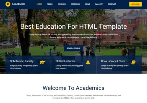 30 Amazing Education Website Template Options For Colleges And Schools
