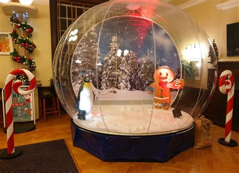 Giant Snow Globe Hire A Giant Inflatable Snow Globe And Snow Effects