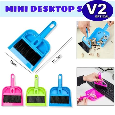 Mini Cleaning Brush And Dustpan Set Desktop Sweep Broom For Computer
