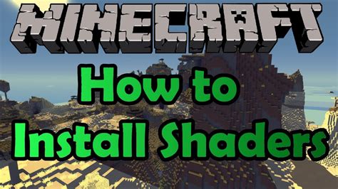 How To Install Shaders Mod In Minecraft No Forge Shaders Tutorial Youtube