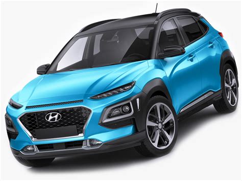 Hyundai kona 2018 3D model - TurboSquid 1186963