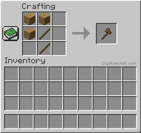 How To Make A Wooden Axe In Minecraft