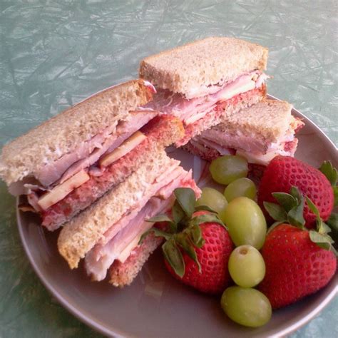Mini Ham Swiss Rye Sandwiches With Cranberry Onion Relish Recipe
