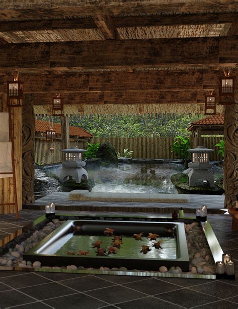 Japanese Spa And Hot Spring Daz 3d