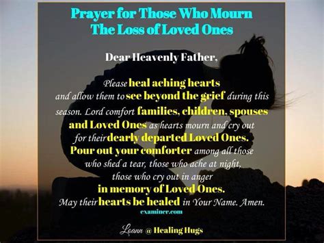 The Loss Of A Loved One Prayers Heavenly Father First Love