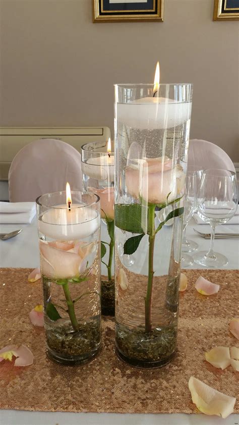 3 Vase Centerpiece Unique Wedding Vase Candle Centerpiece Floating Candle Centerpieces