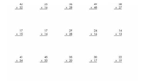 Multiplication Worksheets For Grade 5 605155 – Free Worksheets Samples