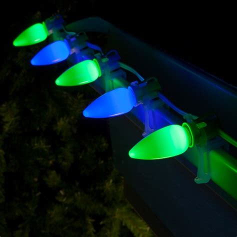 Christmas Lights C9 Green Blue Smooth Opticore Commercial Led