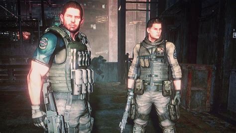 chris redfield and piers nivans screenshot by redfield37 resident evil pier redfield