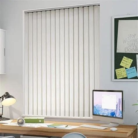 White Pvc Vertical Blind At Rs 80square Feet Polyvinyl Chloride