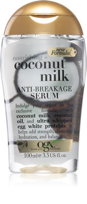 This weightless serum wraps a fragrant layer of protection around each strand to leave it feeling apply to damp (towel dried) hair daily before styling and your hair will thank you forever. OGX Coconut Milk stärkendes Serum für geschwächtes Haar