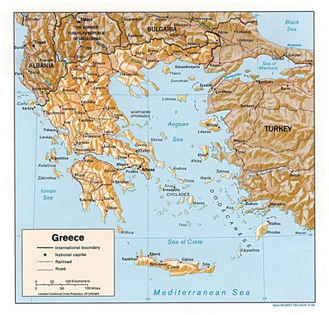 Political Map Of Greece 1996 Greece Europe Mapslex World Maps