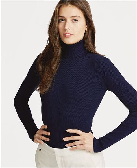 Lauren Ralph Lauren Ribbed Turtleneck Sweater Sweaters Women Macys