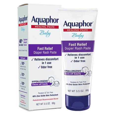 Aquaphor Baby Diaper Rash Paste Maximum Strength 40 Zinc Oxide