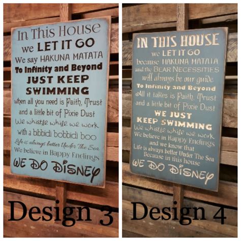 Custom Carved Wooden Sign We Do Disney In This Etsy