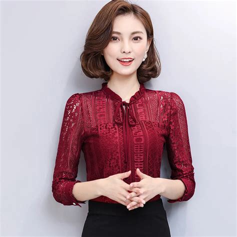 Buy Blouses Brand Shirts Womens Spring Summer Korean Style Tops Fashion Ladie