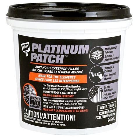 Dap Platinum Patch Advanced Exterior Filler 946 Ml The Home Depot Canada