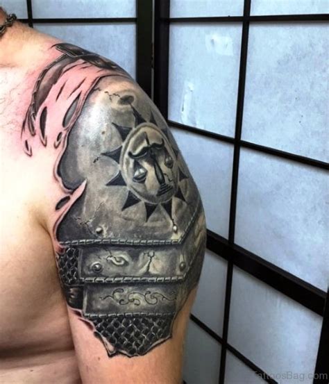 44 Great Armour Tattoos On Shoulder Tattoo Designs