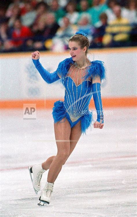 Katarina Witt Performing Her Technical Program During The Xv Winter Olympics In Calgary Canada