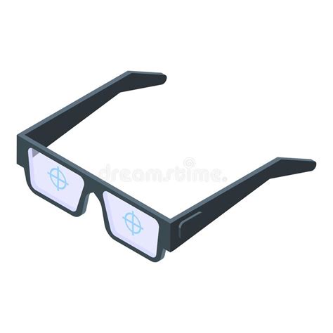 Smart Glasses Icon Isometric Vector Wearable Glass Stock Vector