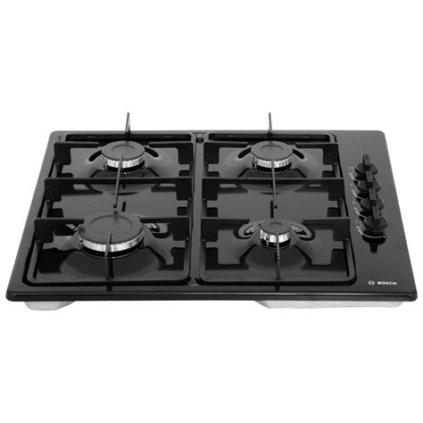 Bosch PBP6B6B60 Serie 2 Built In 58cm 4 Burners Gas Hob Black