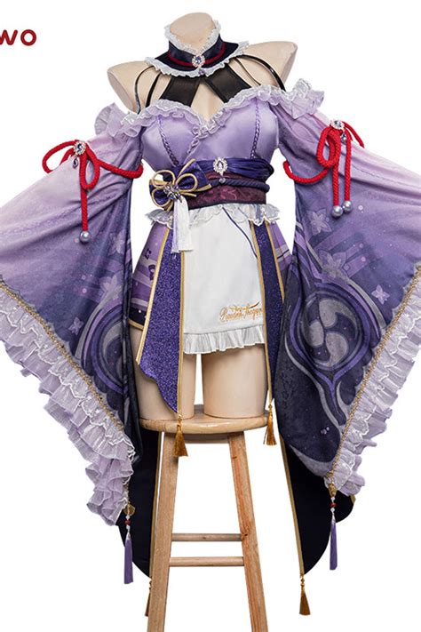 【pre Sale】exclusive Uwowo Genshin Impact Fanart Baal Raiden Shogun Maid Dress Cosplay Costume