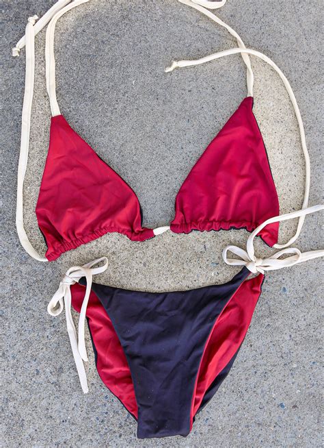 Luxury Burgundy Swimsuit Wet And Western