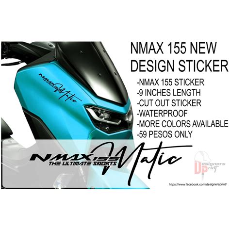 Nmax Decals Nmax Sticker Matic 9 Inches Length For V1andv2