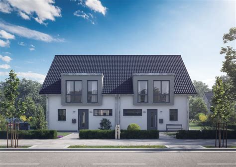 Viseo: moderne Doppelhaushälfte mit Satteldach | Kern-Haus ...