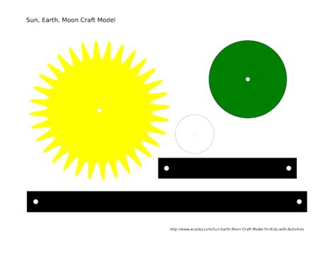 Sun Earth Moon Craft Model for Kids with Activities | Moon crafts, Science crafts, Astronomy crafts