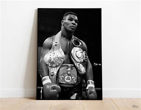 Mike Tyson Poster Black And White Mike Tyson Print Boxing Etsy Australia
