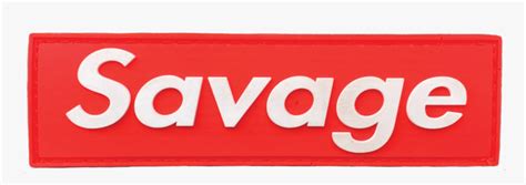 Savage Patch Banner Red Box Savage Barbell