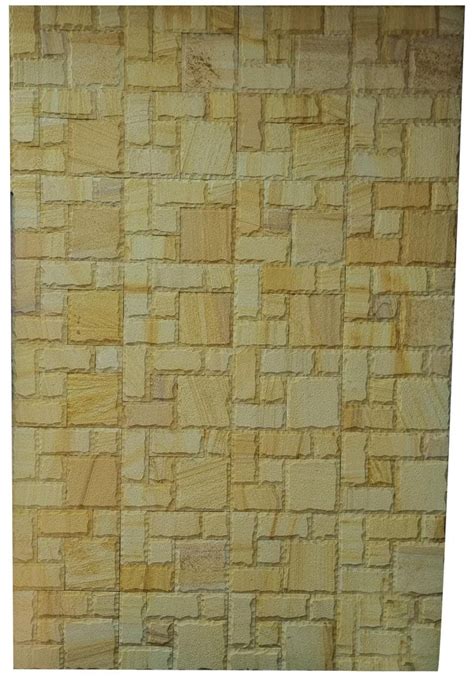 Matte Yellow Sandstone Wall Tiles Thickness 15mm At Rs 85sq Ft In Rewari