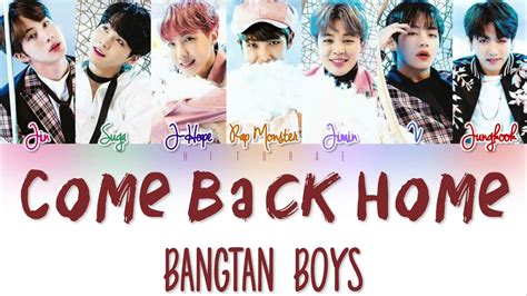 Bts 방탄소년단 Come Back Home Seo Taiji And Boys Remake Color Coded