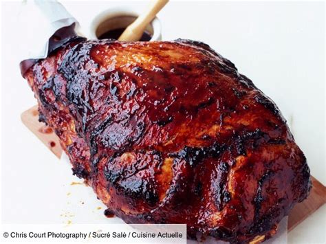 Jambon rôti au four caramélisé à la sauce barbecue découvrez les