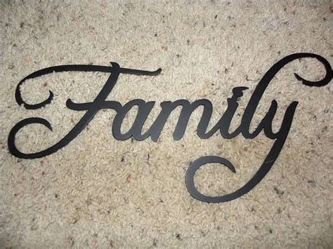 Showing results for wall decor words. Hand Made Family Word Decorative Metal Wall Art Home Decor by Say It All On The Wall ...