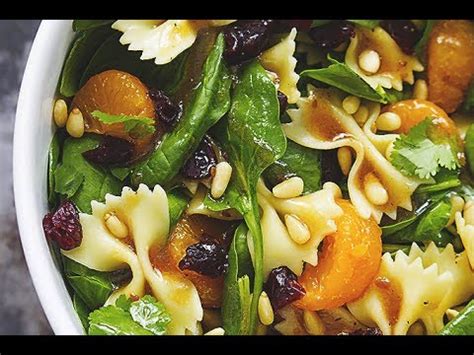 Toss the salad with the dressing several times to make sure everything is well coated. Mandarin Pasta Spinach Salad with Teriyaki Dressing - YouTube